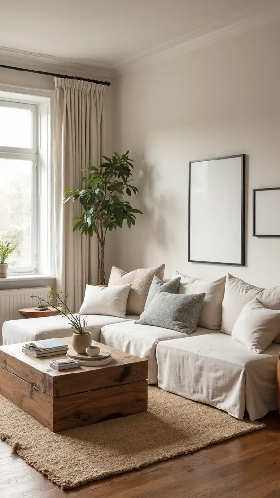 minimalist farmhouse living room essence