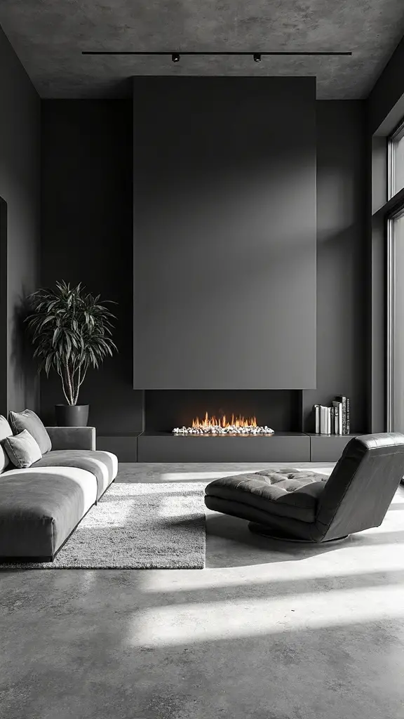 minimalist fireplace focal point enhancement