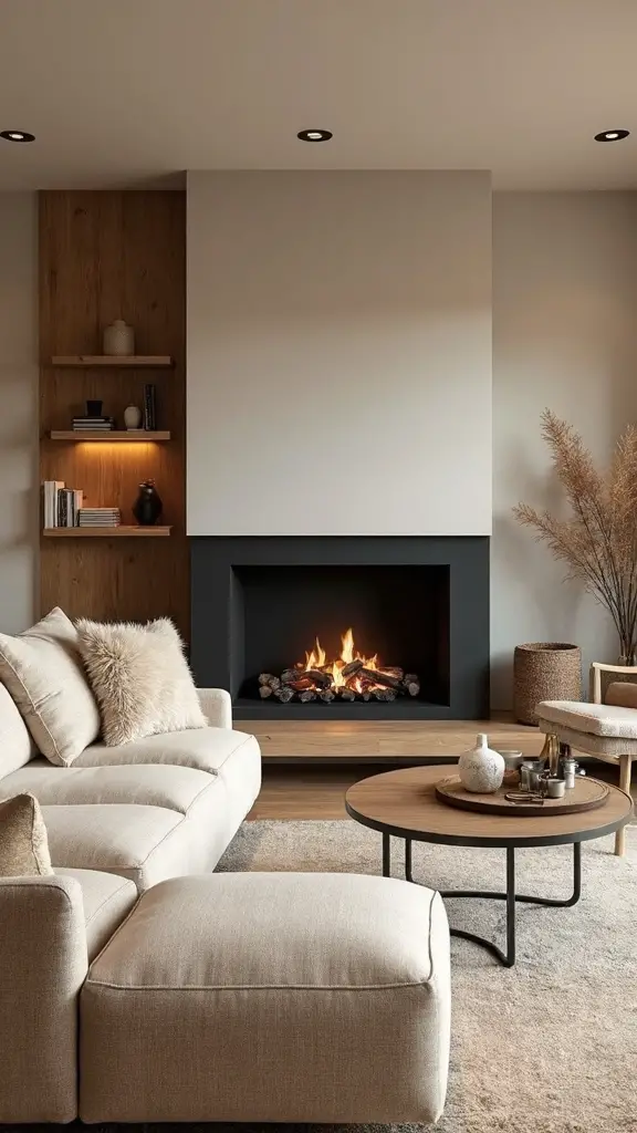 minimalist focal point seating arrangement