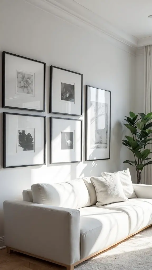 minimalist gallery visual sophisticated