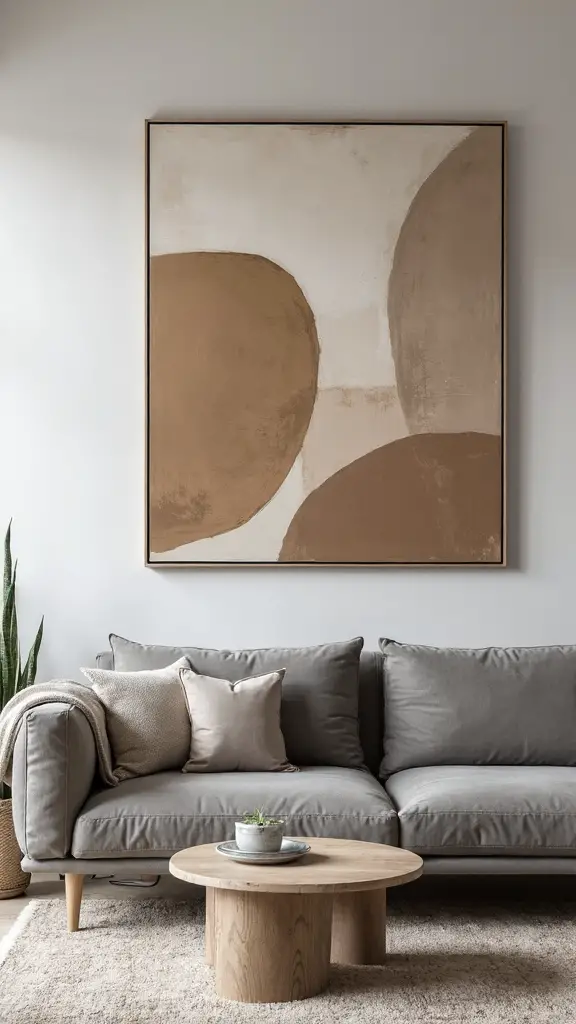 minimalist impactful abstract oversized canvas art