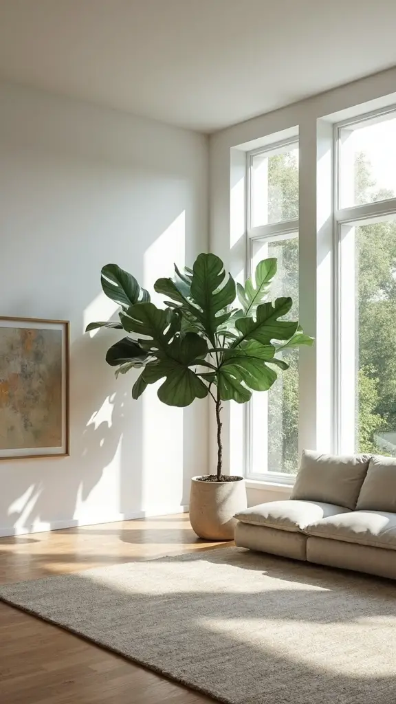 minimalist living sculptural plant statements