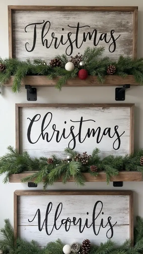 minimalist modern farmhouse christmas decor