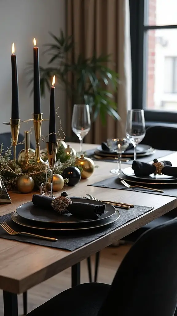 minimalist modern geometric holiday decor