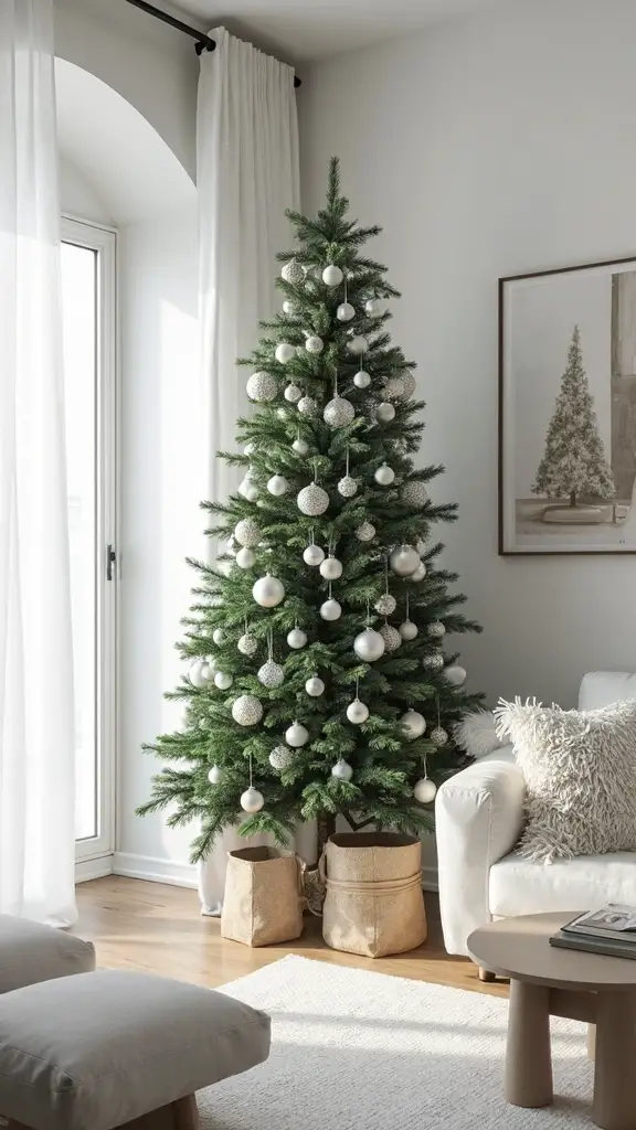 minimalist modern refined christmas decor