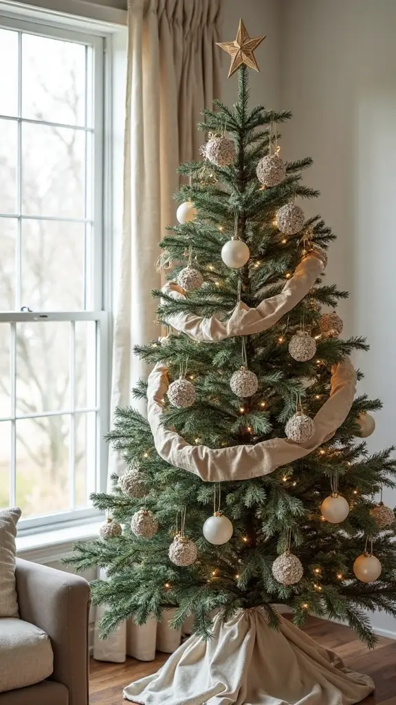 minimalist natural neutral farmhouse christmas decor