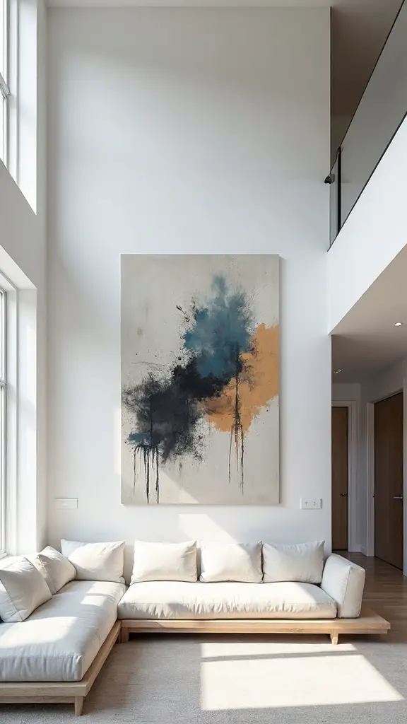 minimalist statement art focal anchor