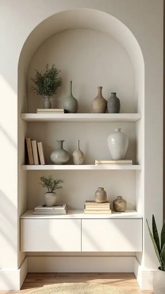 minimalist storage and display potential