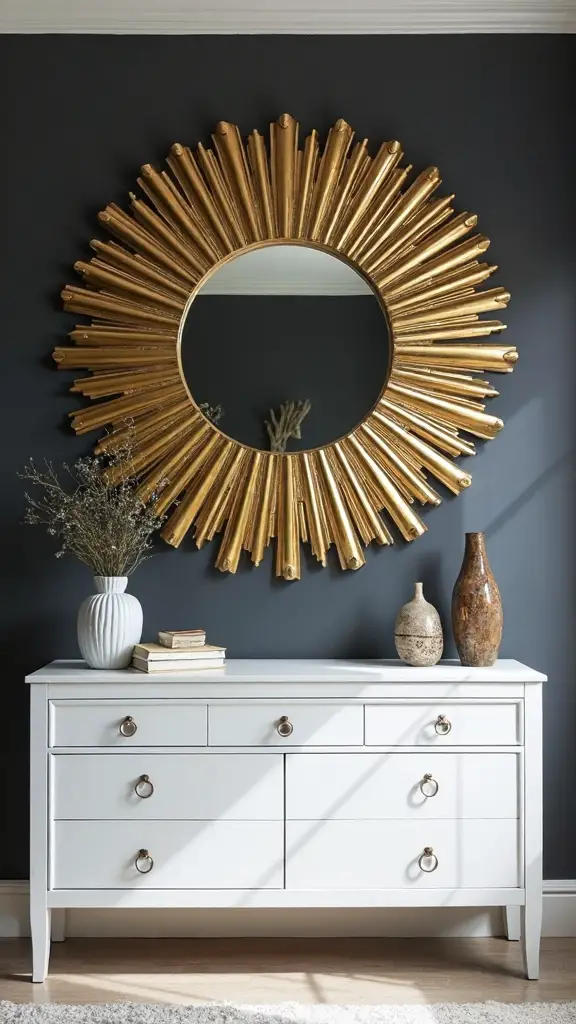 mirrors create depth and reflection