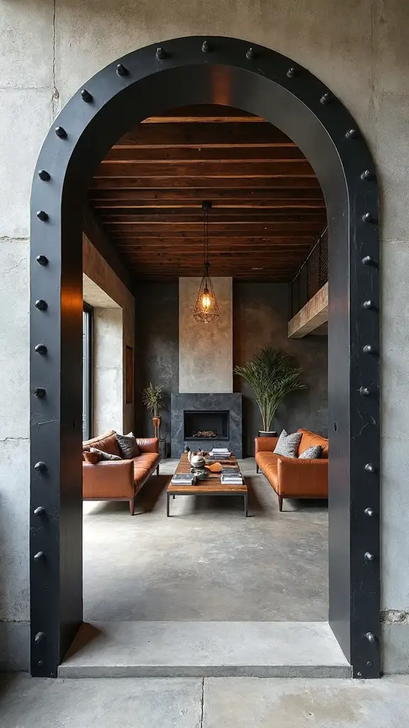 modern industrial architectural accent