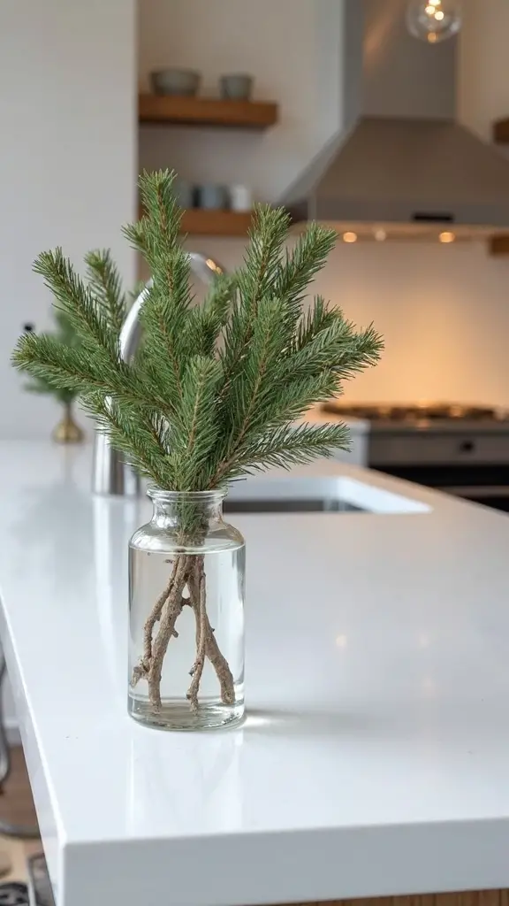 modern minimalist pine display