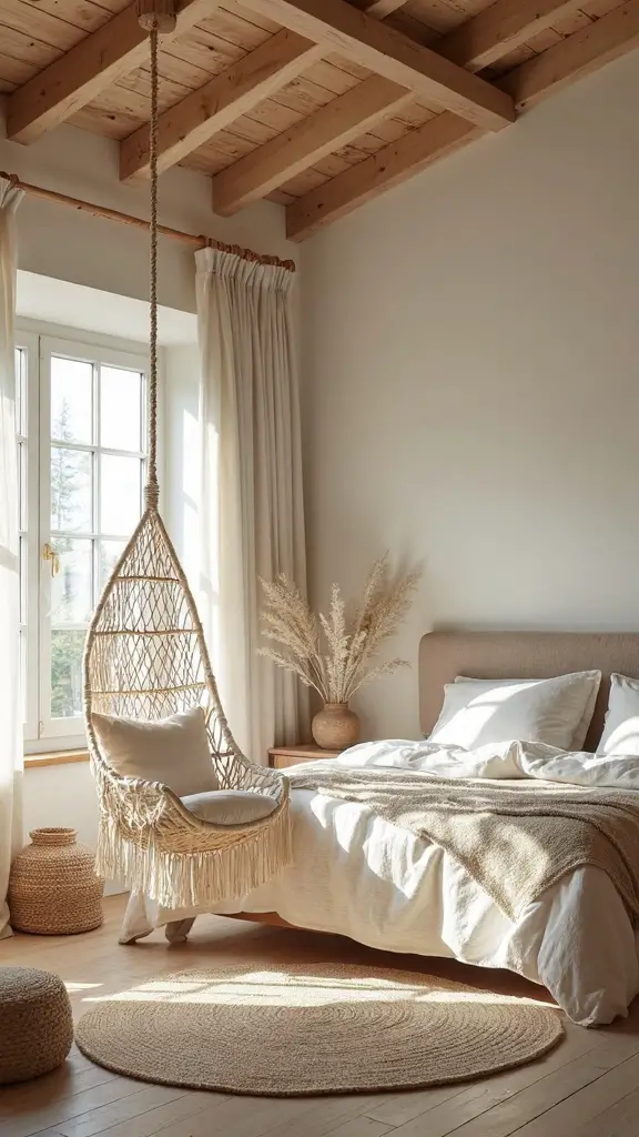 multifunctional boho minimalist unconventional bedroom seating