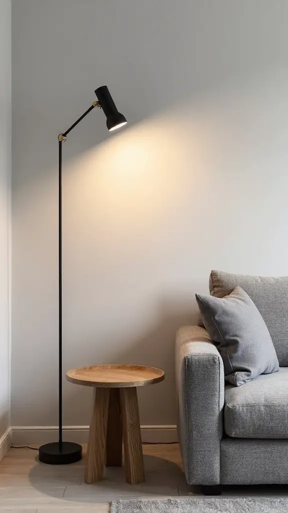 multipurpose corner lighting side table