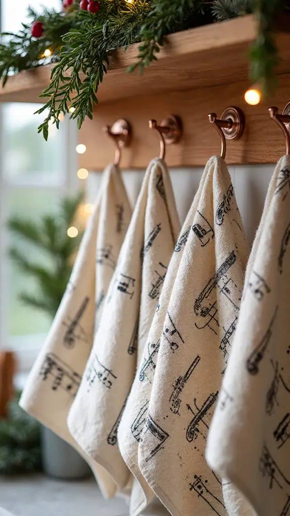 musical holiday kitchen decor