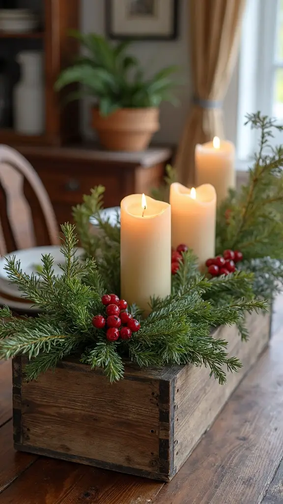 natural farmhouse greenery displays