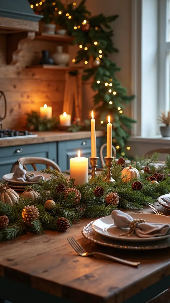 natural textured rustic candlelit