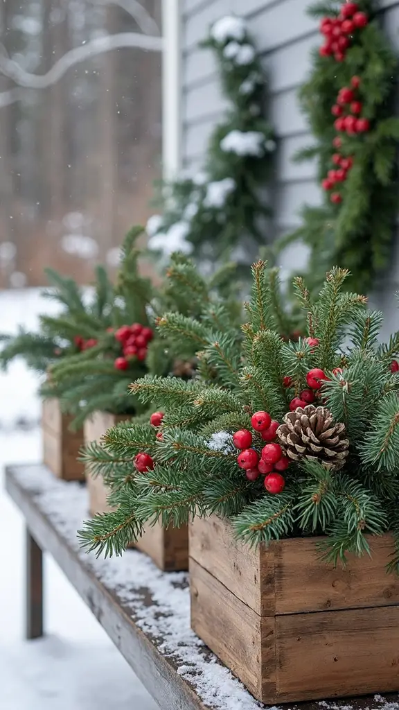 natural woodland holiday centerpieces