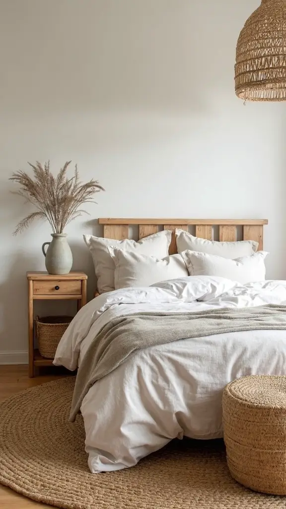 naturally textured minimalist sanctuary