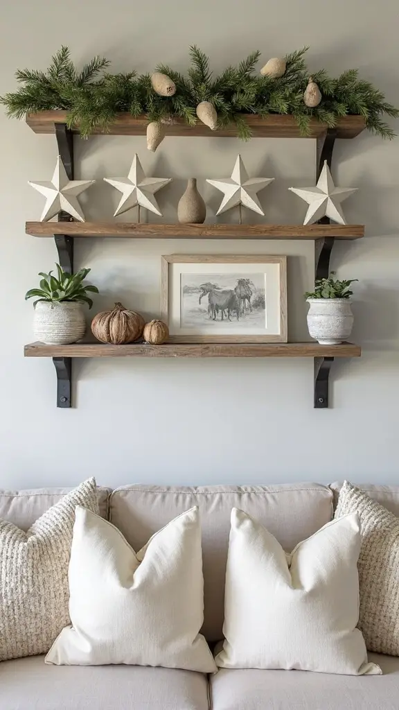 neutral farmhouse christmas decor ideas