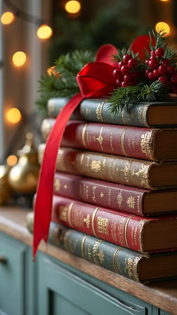 nostalgic cozy literary christmas decor