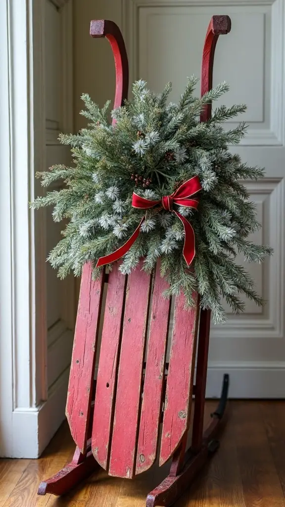 nostalgic farmhouse christmas centerpiece
