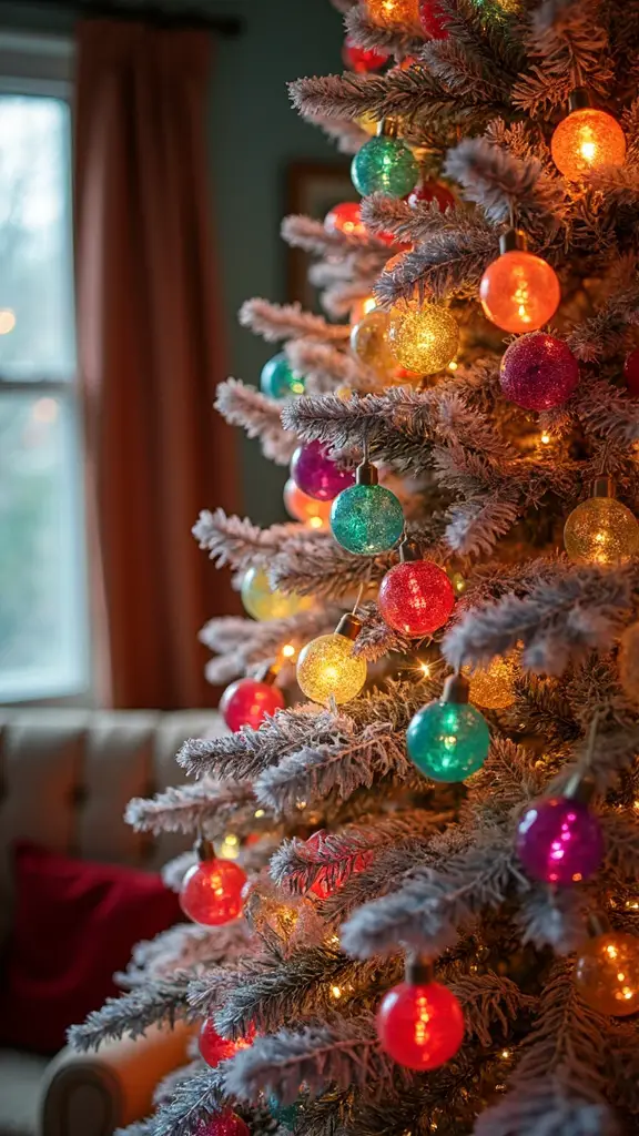 nostalgic mesmerizing holiday bubble light display