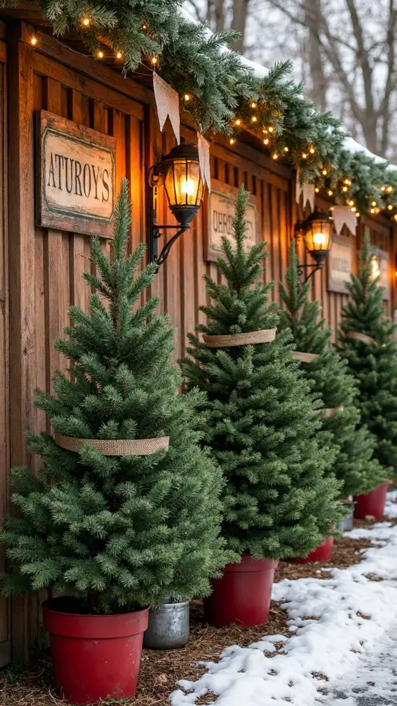 nostalgic vintage christmas tree displays