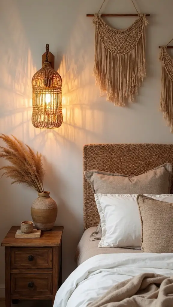 organic bohemian wall sconce lighting
