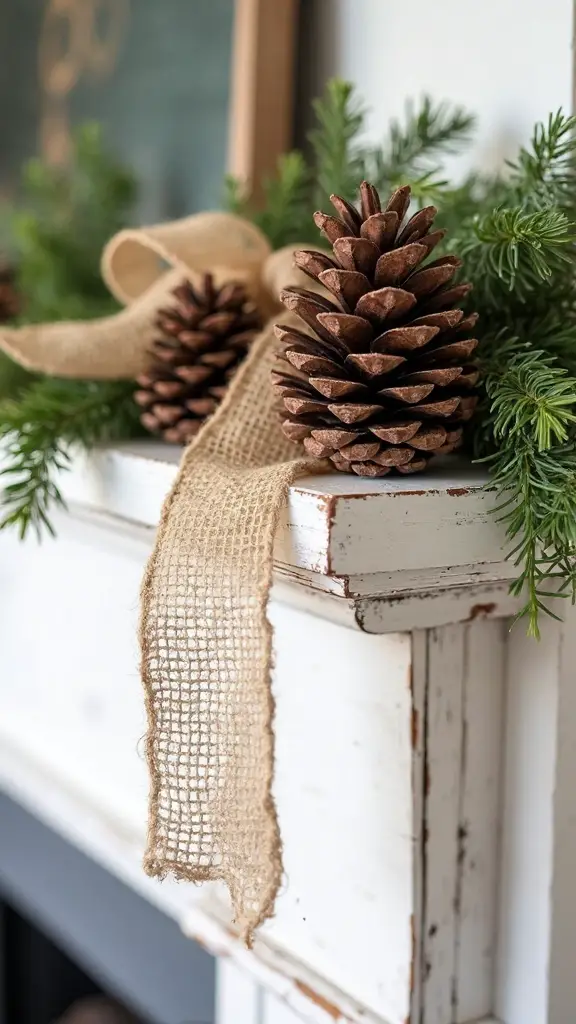 organic farmhouse christmas garland