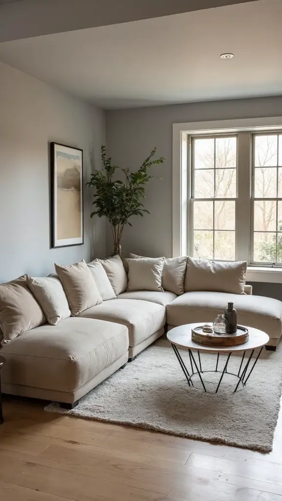 organic linen sleek metal contrast