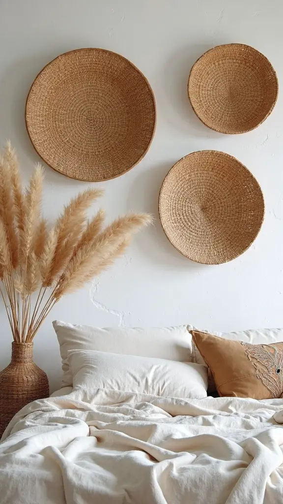 organic textured botanical wall arrangements