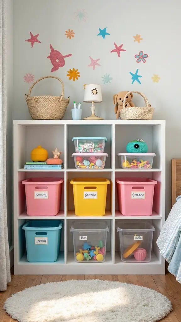 organize accessories with labeled storage