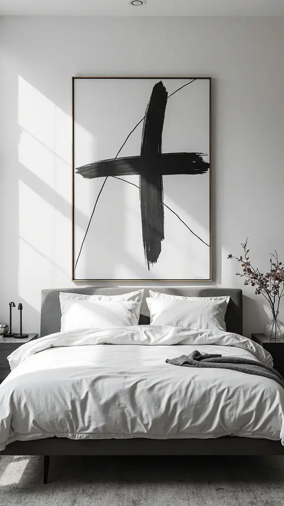 oversized abstract line art centerpiece