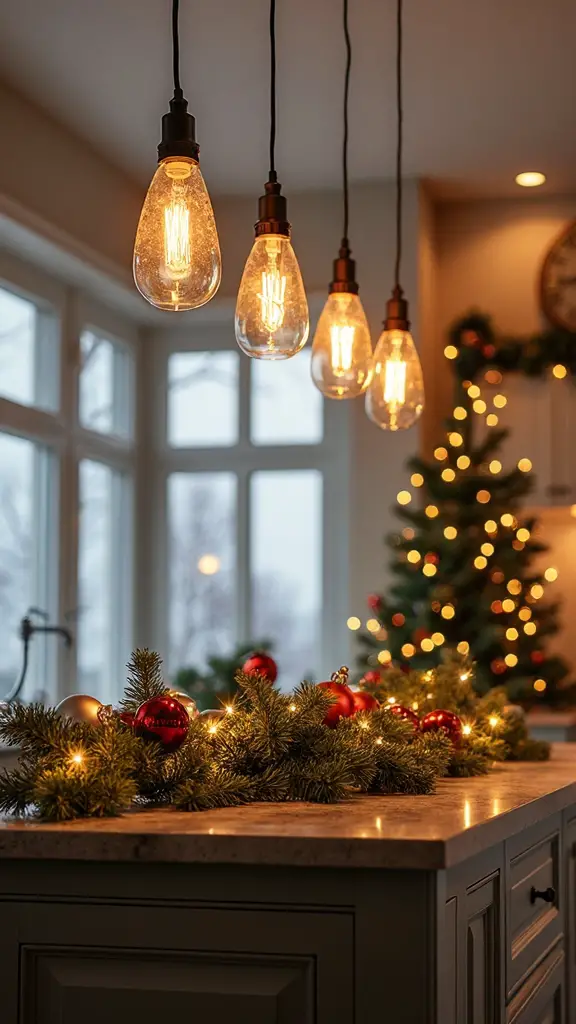 pendant lights for christmas decor
