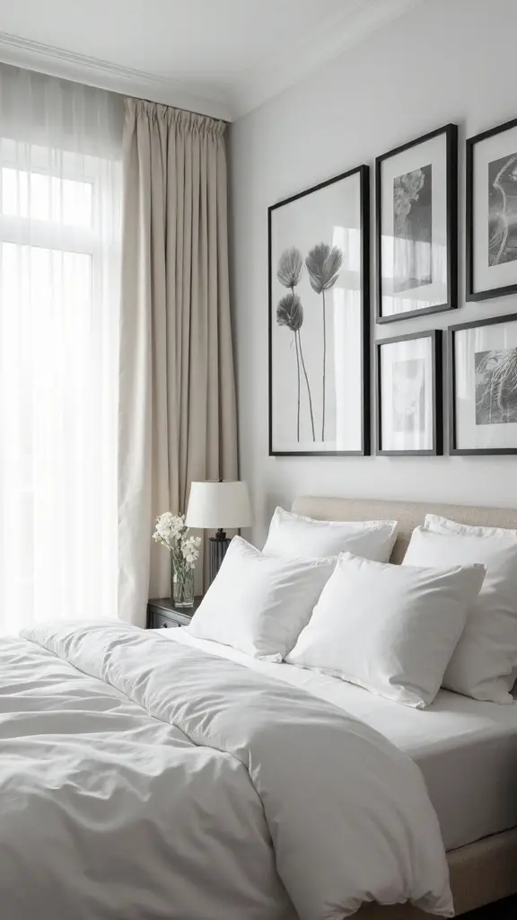 personalized minimalist gallery wall curated display