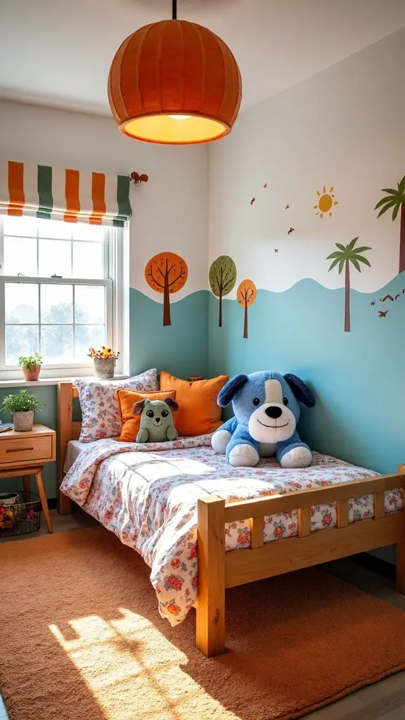 playful bluey themed bedroom designs
