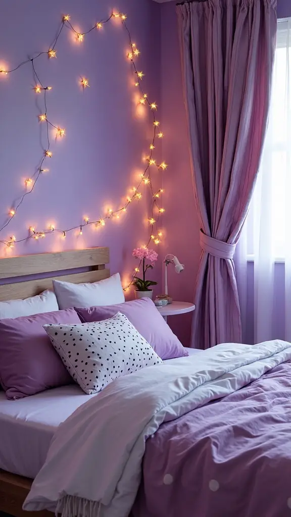 playful purple patterns inject youthful energy