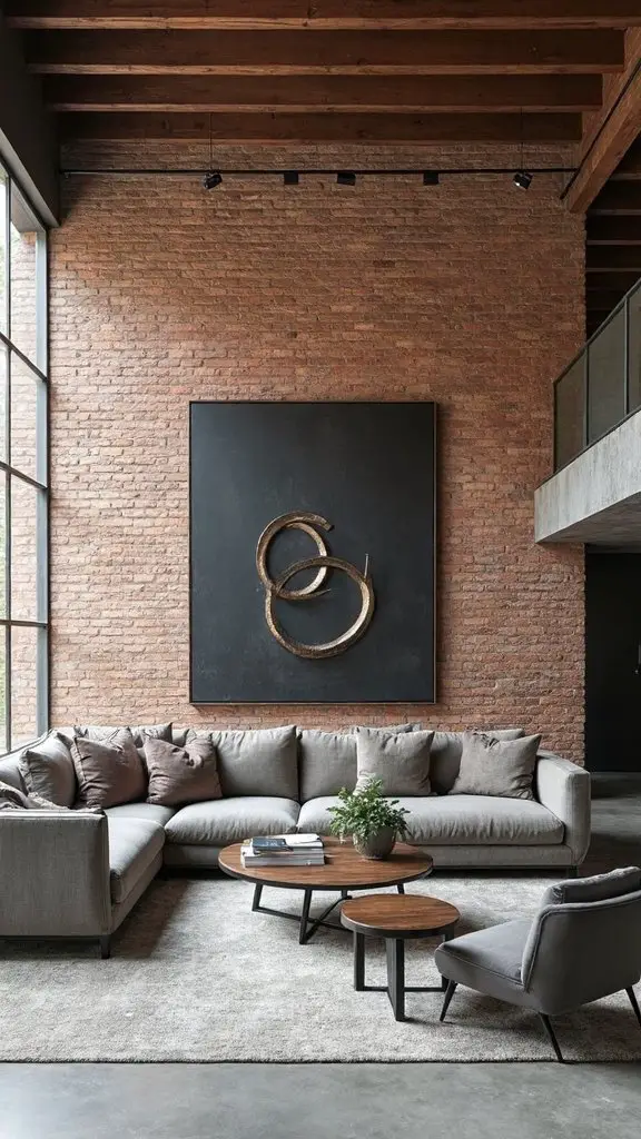 powerful industrial art focal point