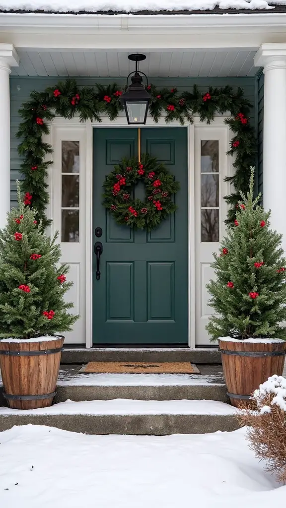 quintessential christmas natural holly berry arrangements