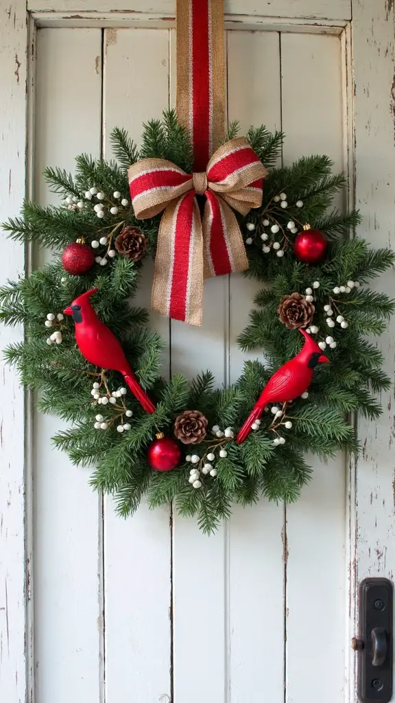 quintessential farmhouse christmas wreath charm