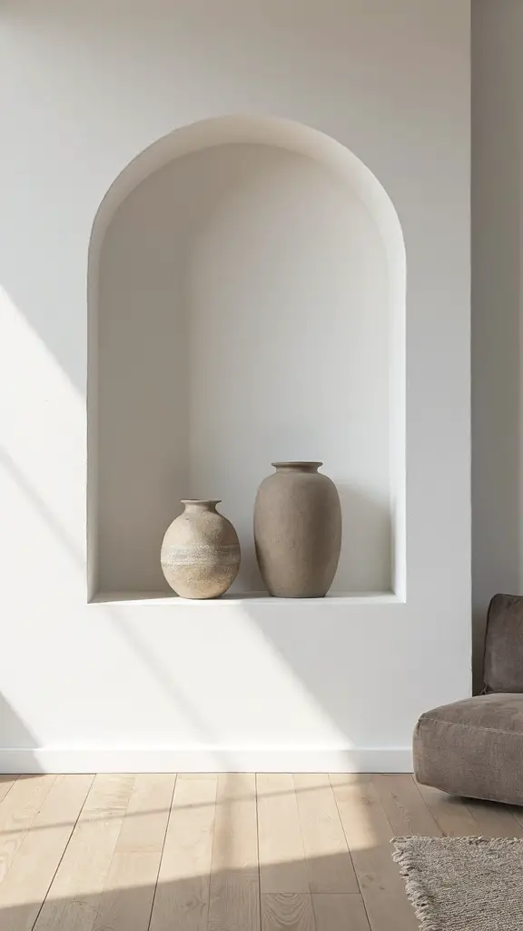 recessed minimalist curated illuminated