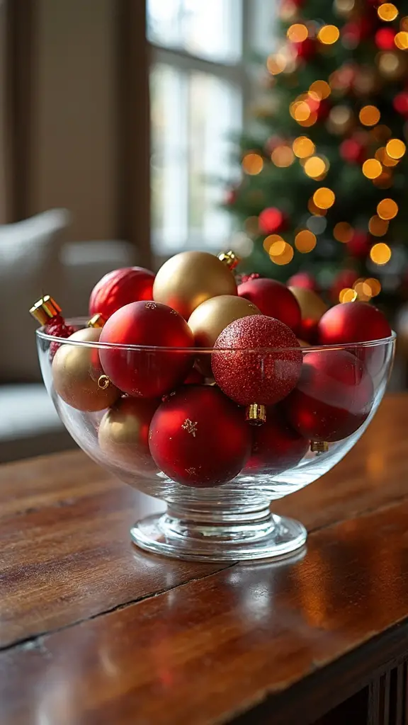 refined metallic holiday centerpieces