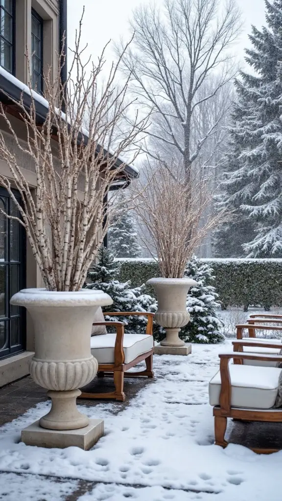 refined natural illuminated wintery