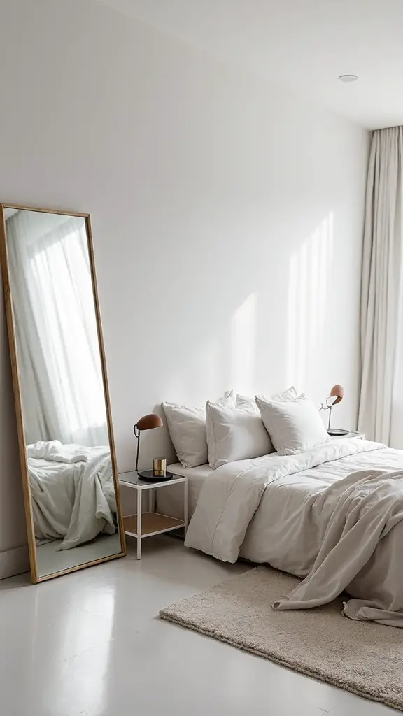 reflect and expand minimalist bedrooms