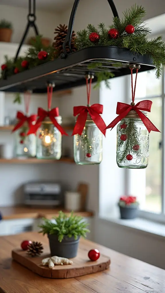repurposed mason jar lid ornaments