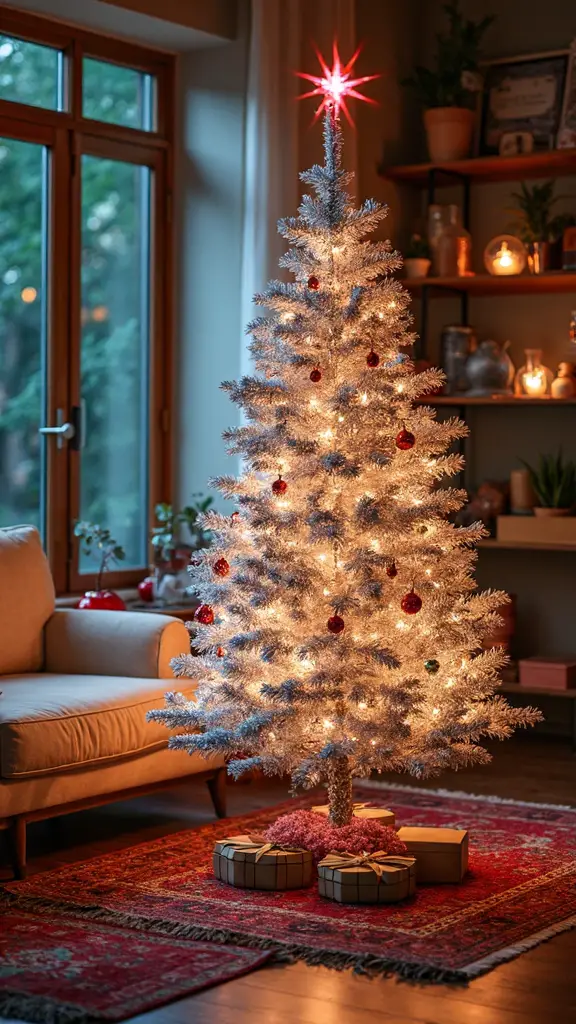 retro metallic mid century holiday cheer