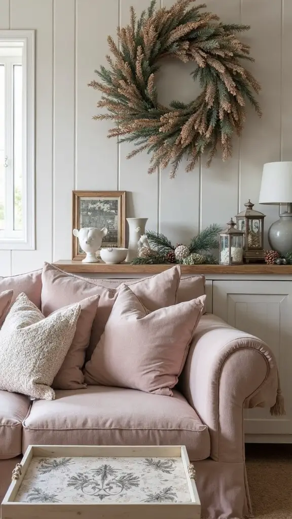 romantic vintage farmhouse christmas elegance