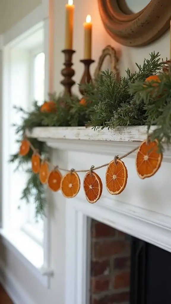 rustic aromatic textural christmas garlands