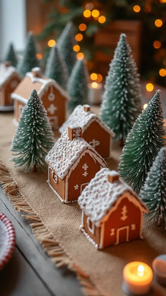 rustic charming country inspired gingerbread display