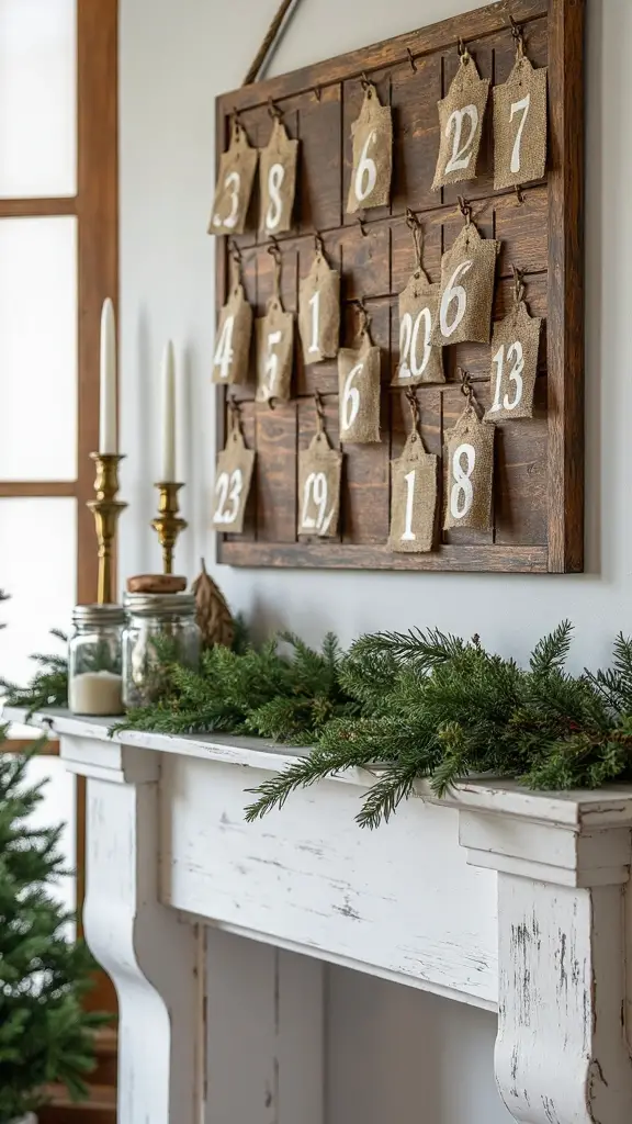rustic cozy charming seasonal advent calendars